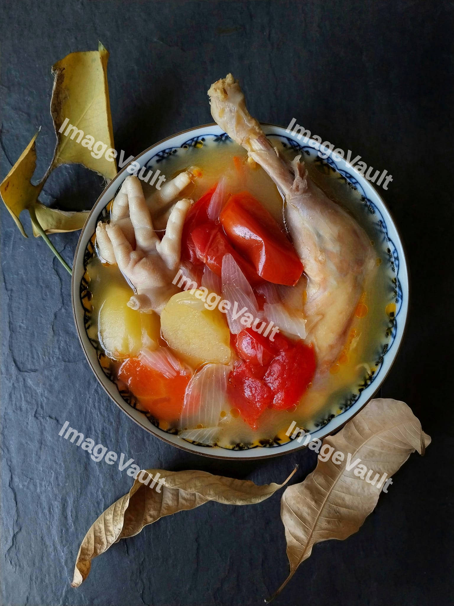 Spicy Chicken Feet soup